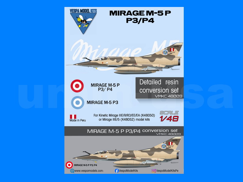 VMKC48009 Dassault Mirage 5P/5P3/5P4 Conversion Set 1/48